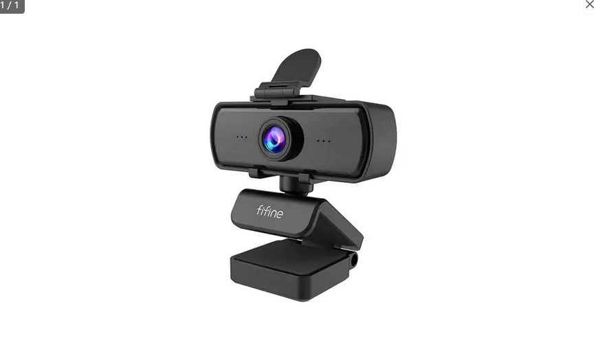 Fifine K420 Webcam 1440P, 2K Web Camera With Privacy Cover & Tripod